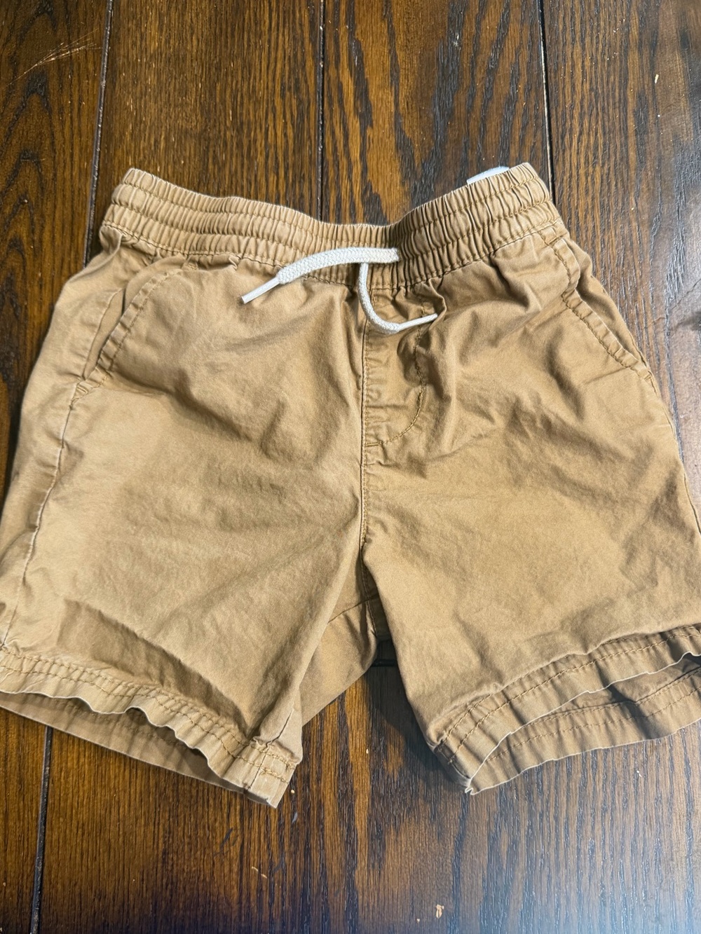 Old Navy Tan Drawstring Cotton-Blend Kids Shorts